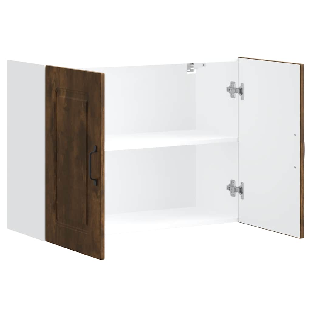 Kitchen wall cabinet Kalmar smoked oak wood material