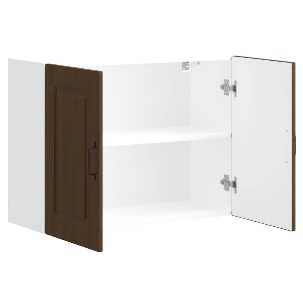Kitchen wall cabinet Kalmar Brown oak look wood material