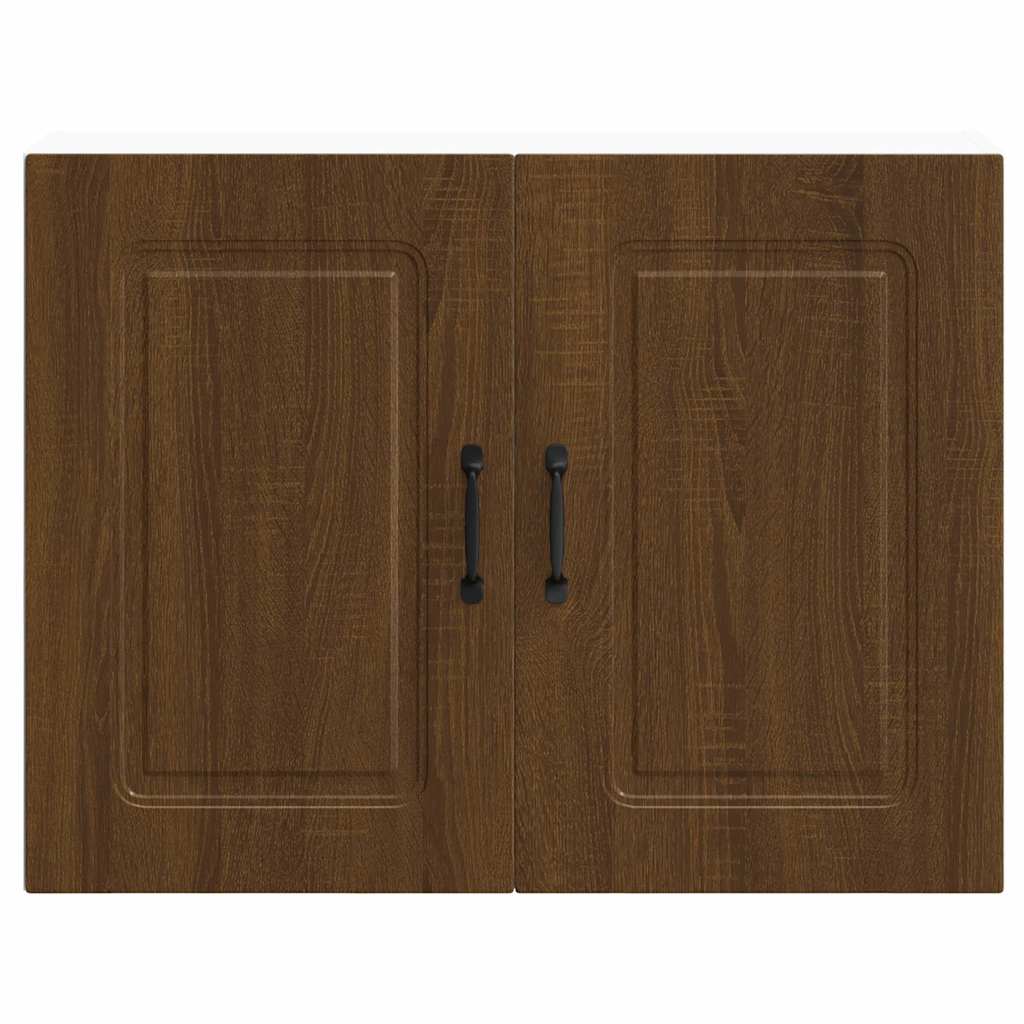 Kitchen wall cabinet Kalmar Brown oak look wood material