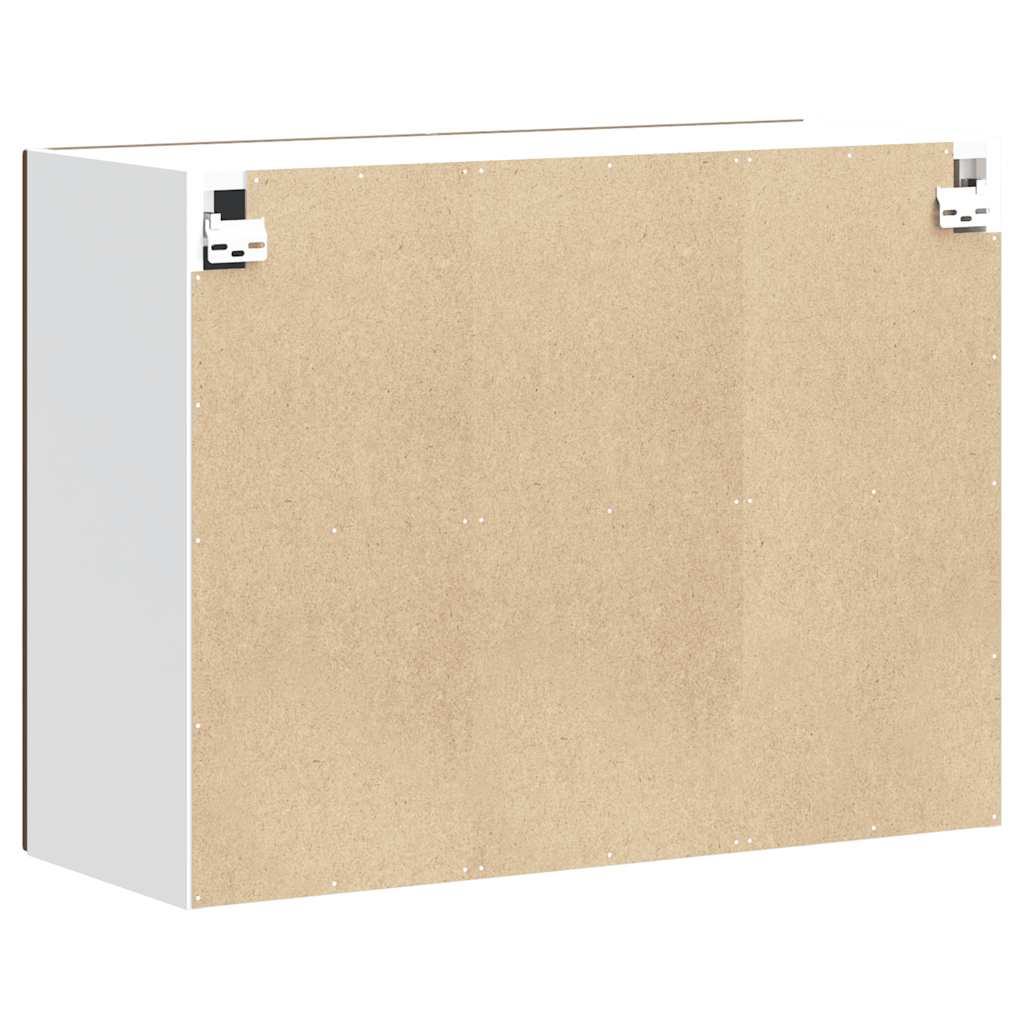 Kitchen wall cabinet Kalmar Brown oak look wood material