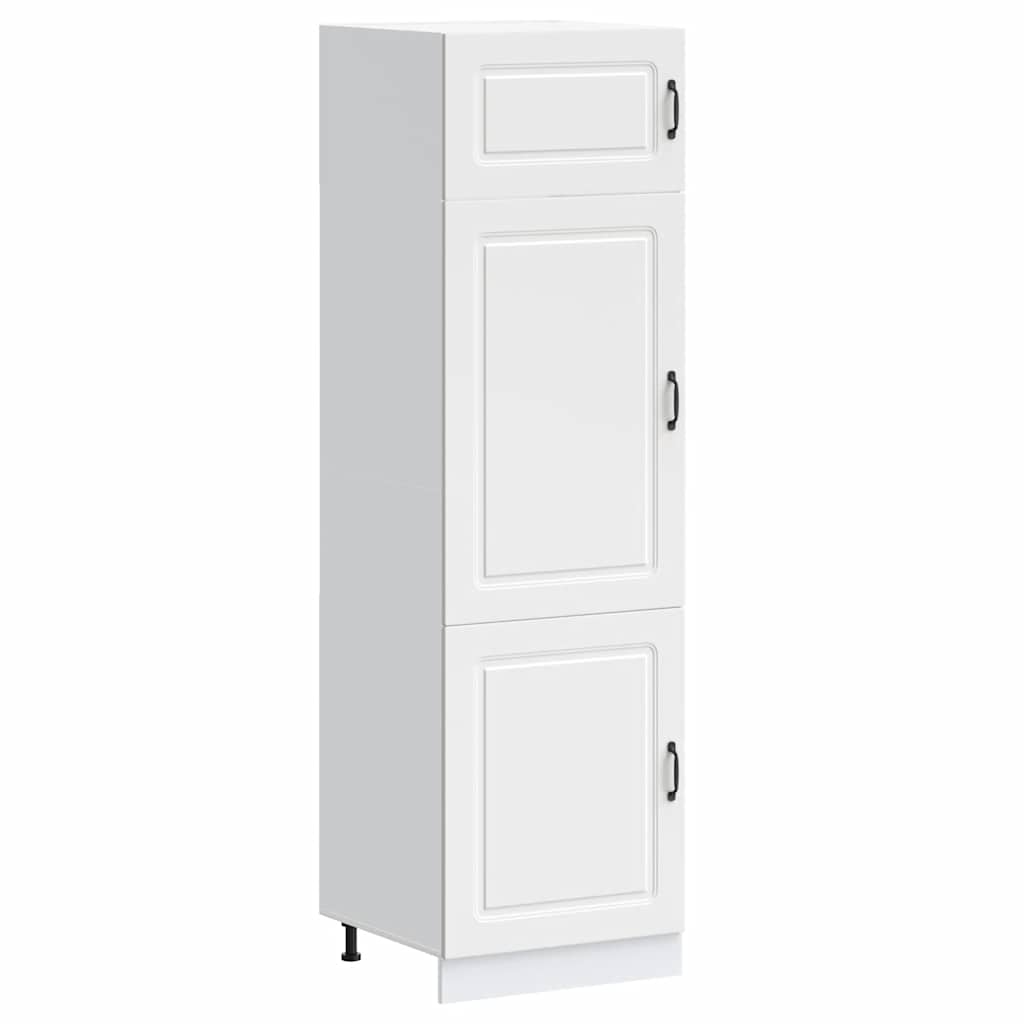 Kitchen Cabinet Kalmar White Wood Material