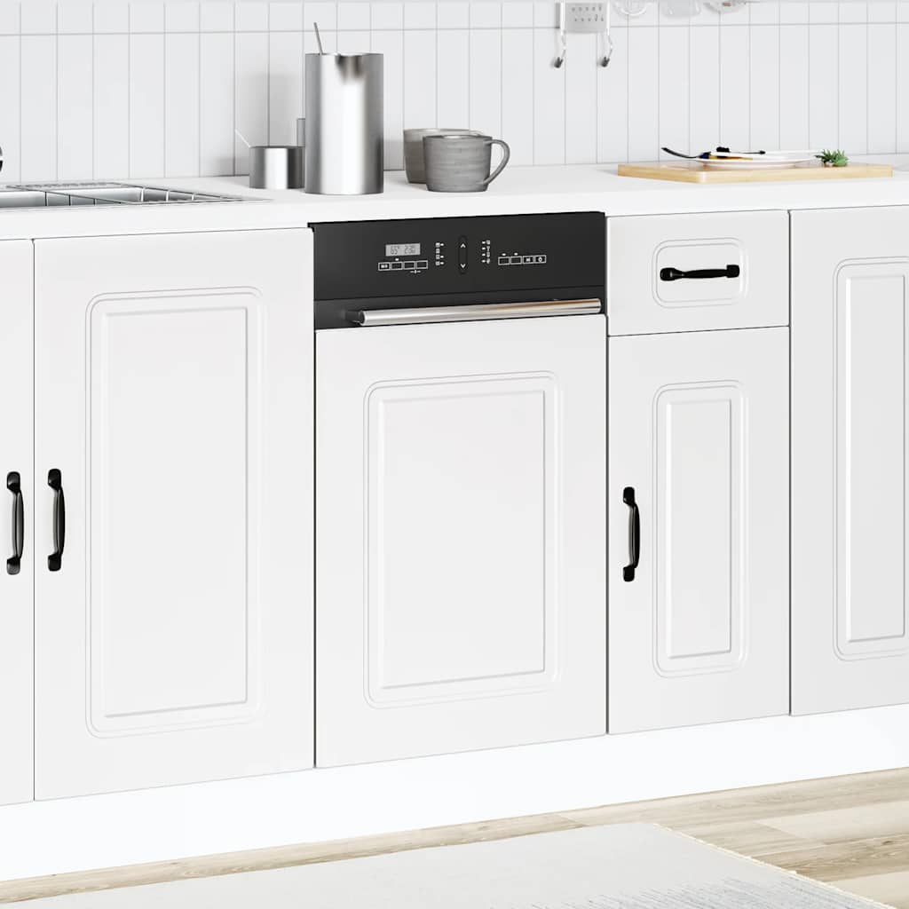 Dishwasher panel Kalmar White 45x1.5x67 cm wood material