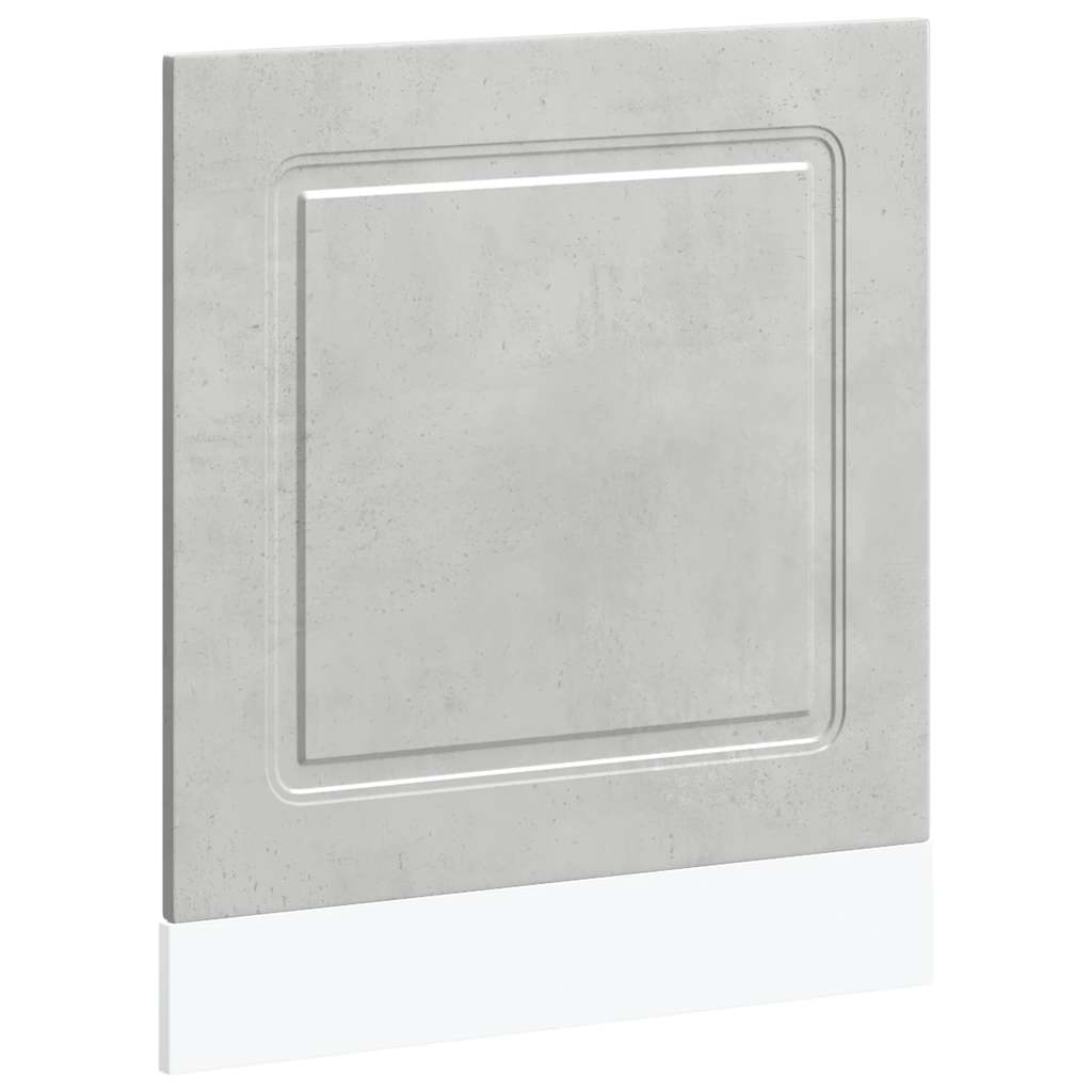 Dishwasher panel Kalmar concrete grey 60x1.5x67cm wood material