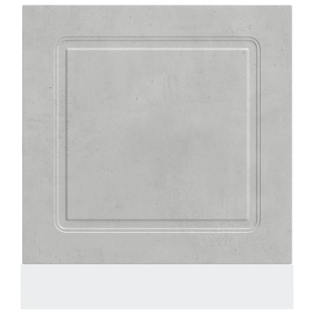 Dishwasher panel Kalmar concrete grey 60x1.5x67cm wood material