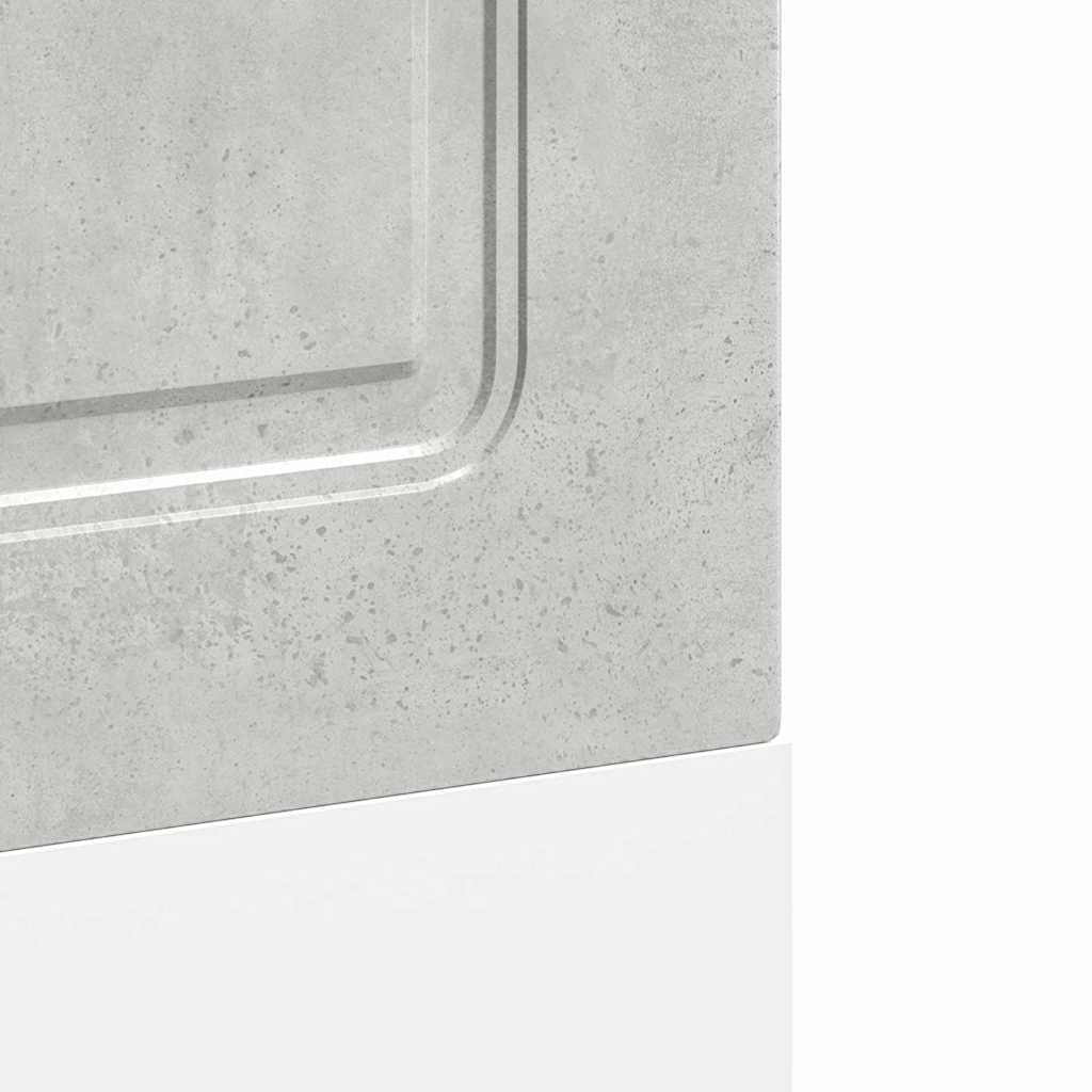Dishwasher panel Kalmar concrete grey 60x1.5x67cm wood material