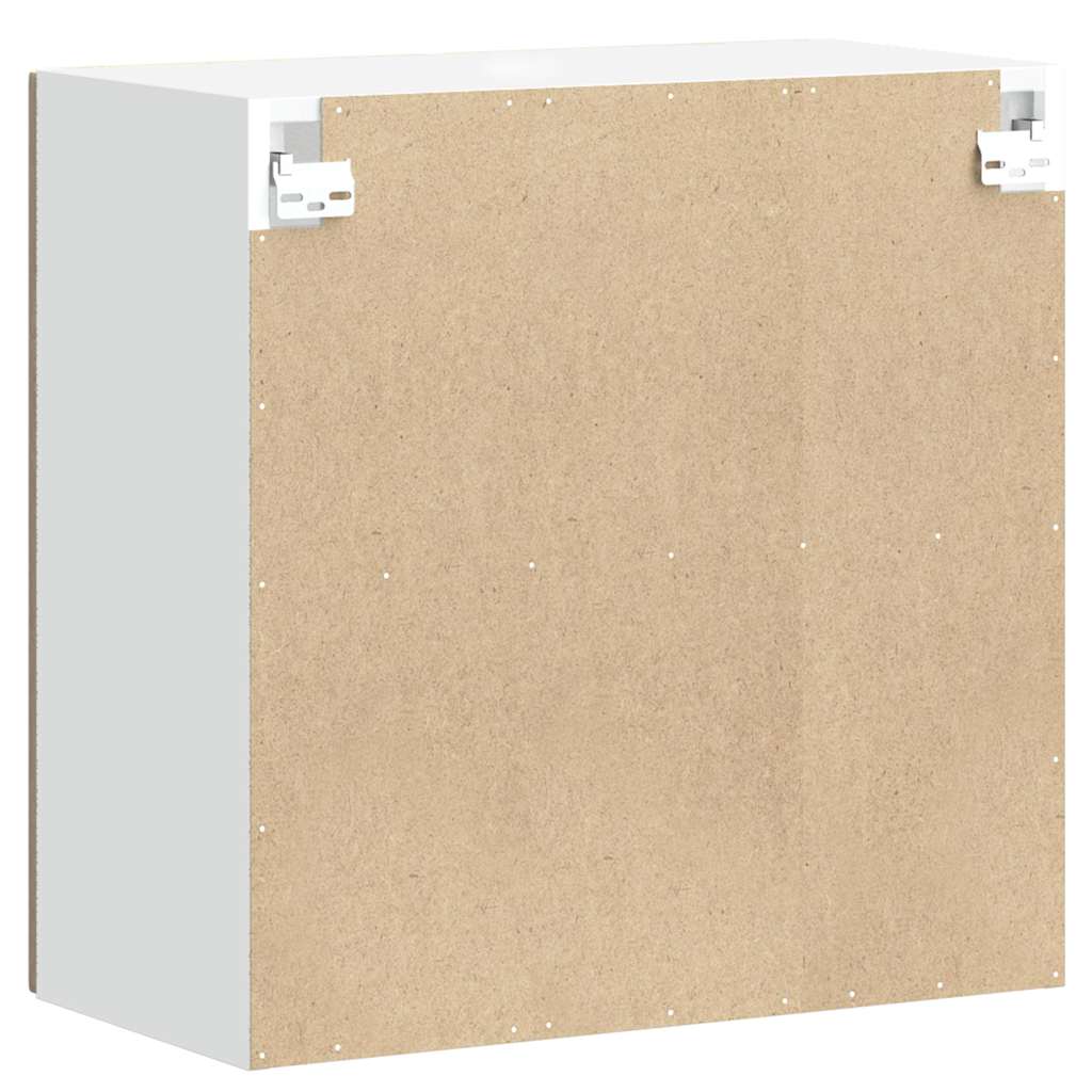 Kitchen wall cabinet with glass door Kalmar Sonoma oak wood material