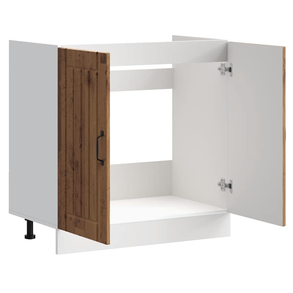 Sink base cabinet Lucca old wood look wood material