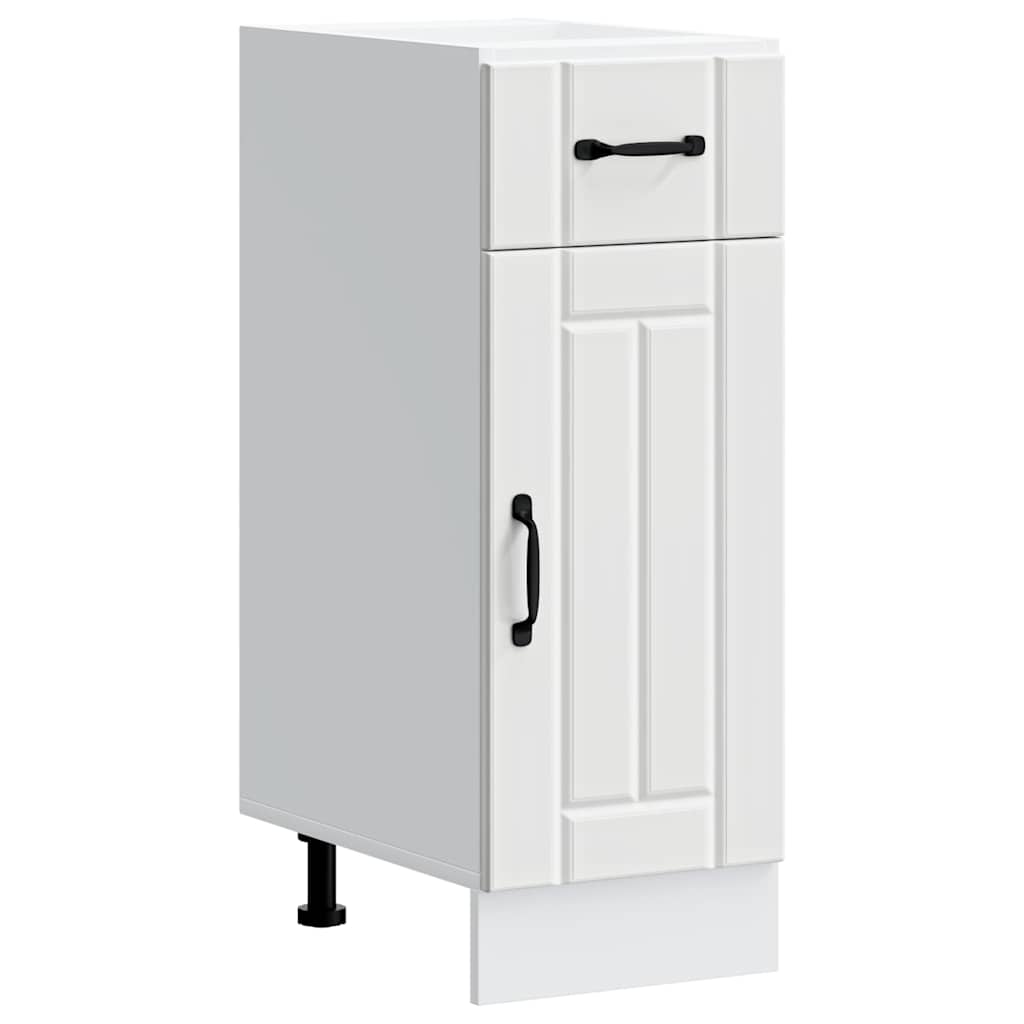 Kitchen Base Cabinet Lucca White Wood Material