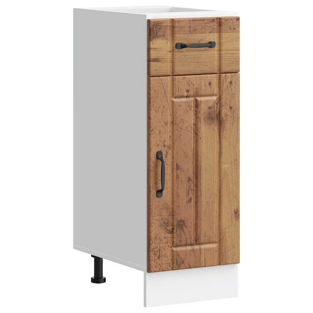 Kitchen base cabinet Lucca old wood look wood material