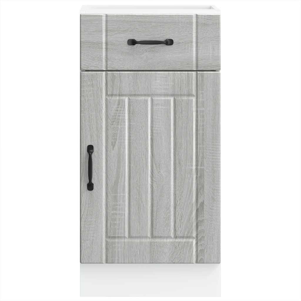 Küchen-Unterschrank Lucca Grau Sonoma Holzwerkstoff