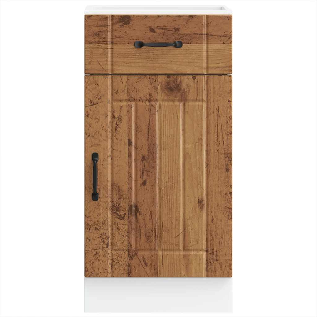 Küchen-Unterschrank Lucca Altholz-Optik Holzwerkstoff