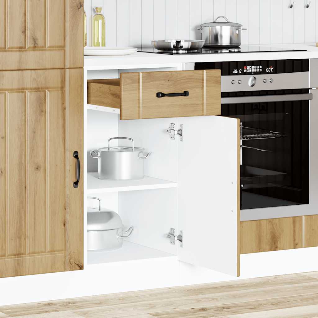 Kitchen base cabinet Lucca Artisan oak wood material