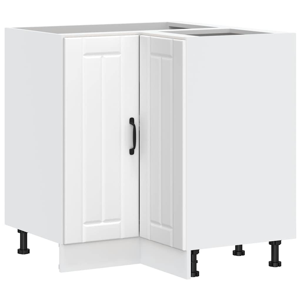 Kitchen Corner Base Cabinet Lucca White Wood Material