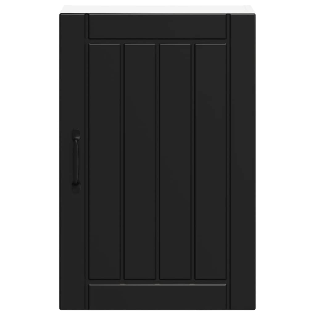 Kitchen wall cabinet Lucca Black wood material