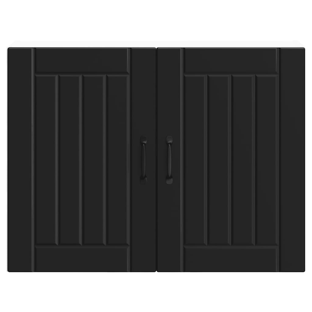 Küchen-Hängeschrank Lucca Schwarz Holzwerkstoff
