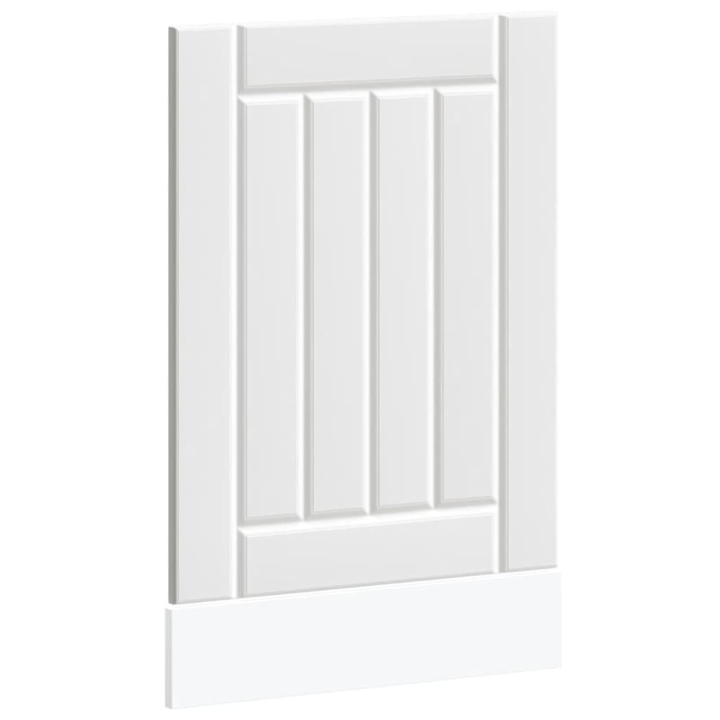 Dishwasher panel Lucca White wood material