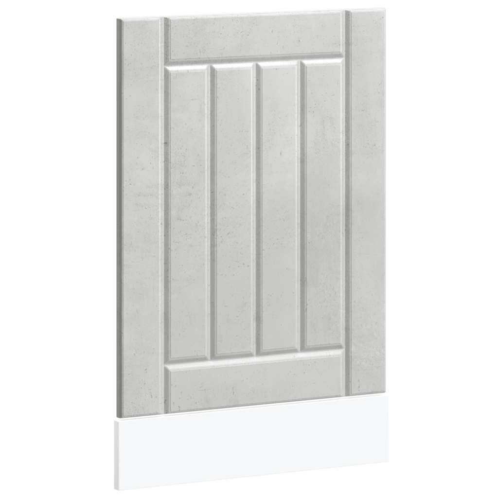 Dishwasher panel Lucca concrete grey wood material