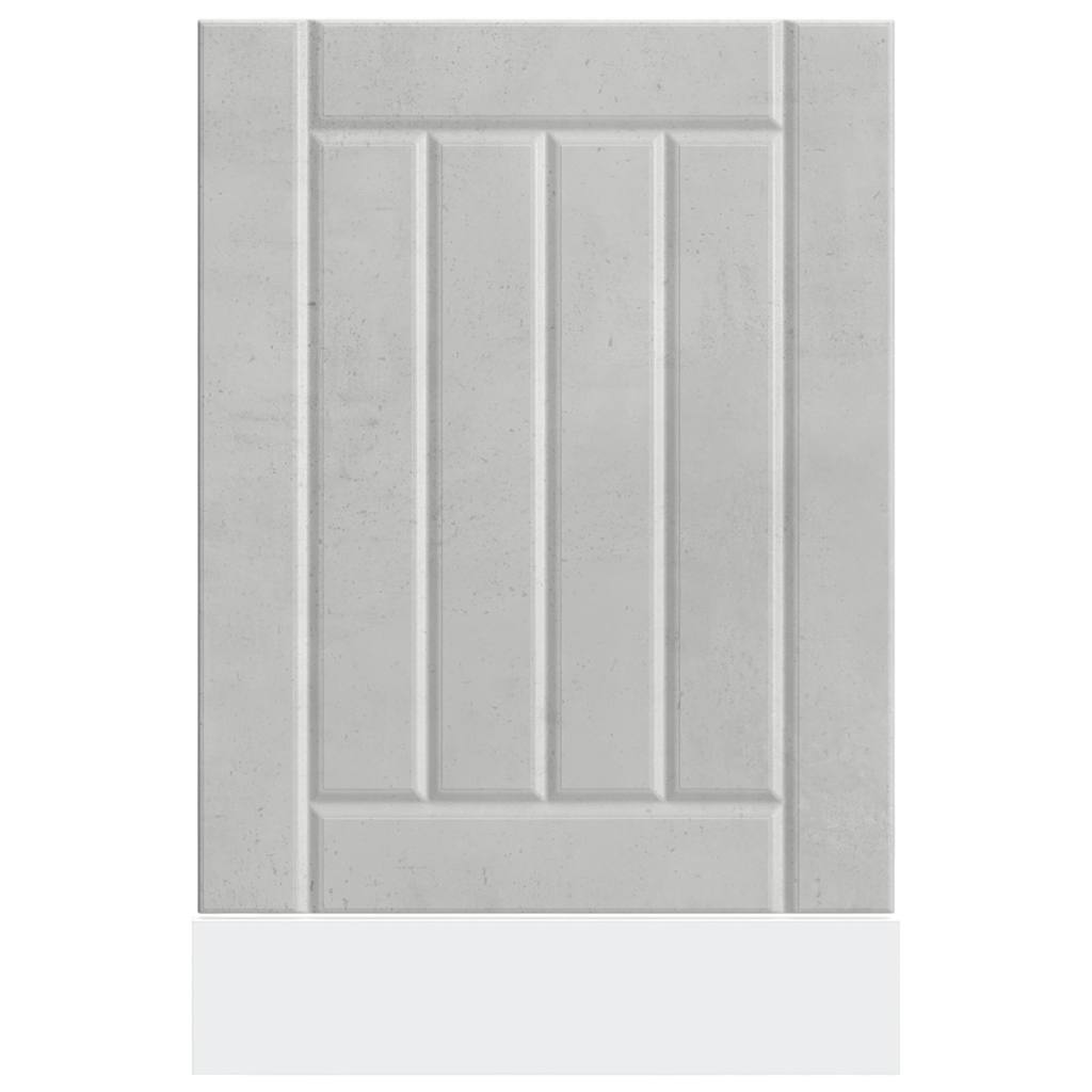 Dishwasher panel Lucca concrete grey wood material
