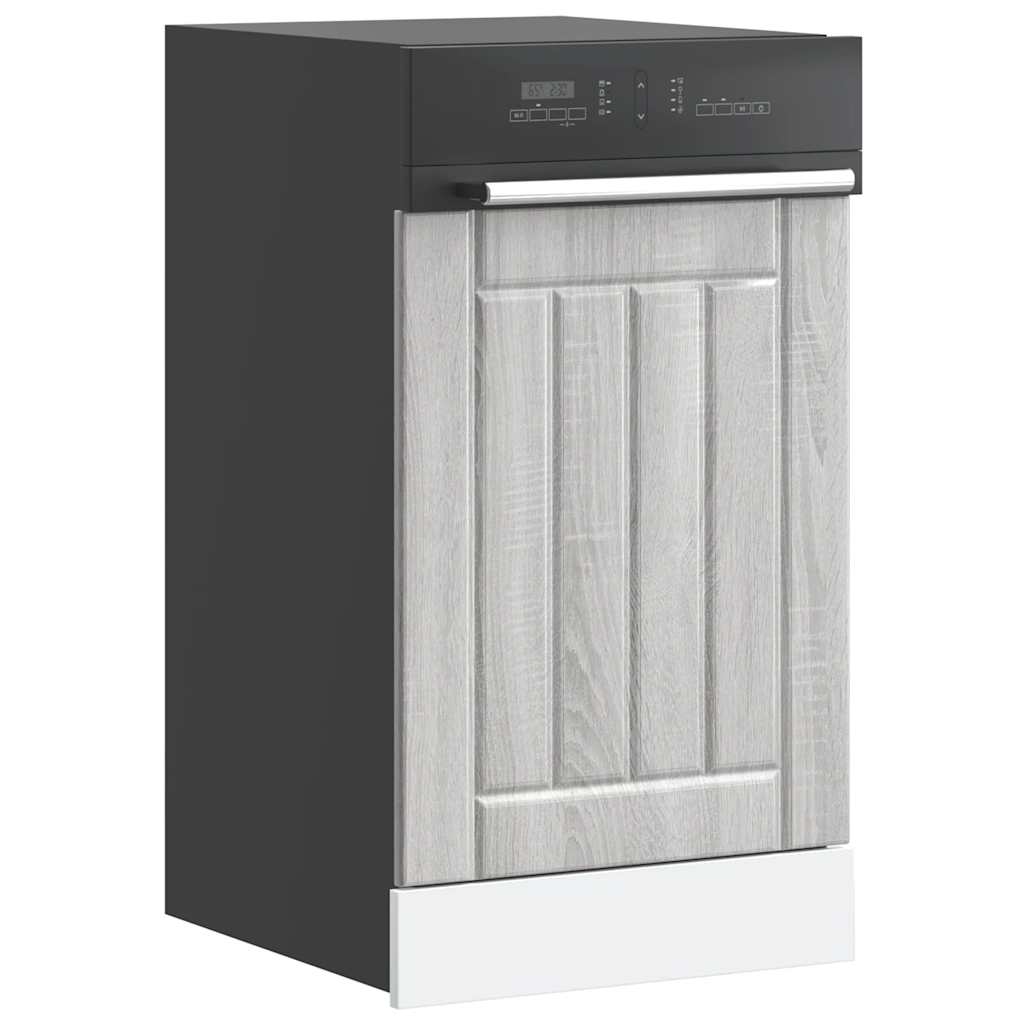 Dishwasher panel Lucca Grey Sonoma wood material