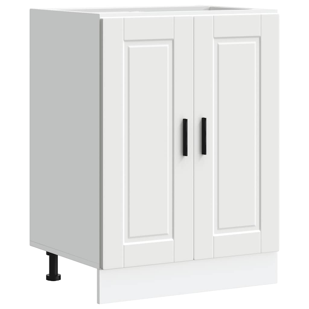 Kitchen Base Cabinet Porto White Wood Material