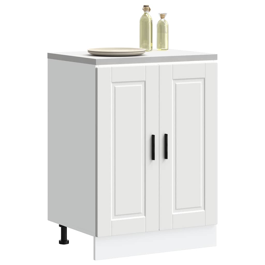 Kitchen Base Cabinet Porto White Wood Material