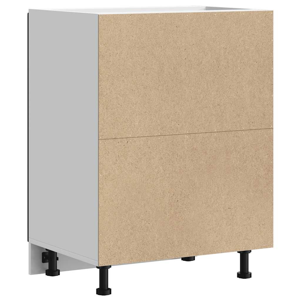 Kitchen Base Cabinet Porto Black Wood Material
