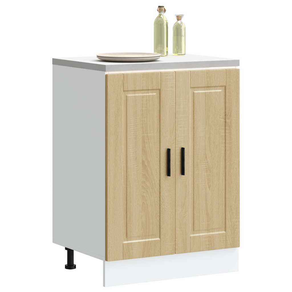 Kitchen base cabinet Porto Sonoma oak wood material