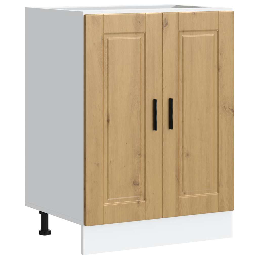 Kitchen base cabinet Porto Artisan oak wood material