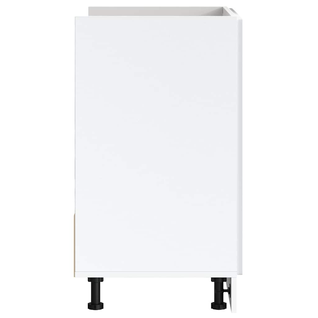 Spülenunterschrank Porto Weiß 80x46x81,5 cm Holzwerkstoff