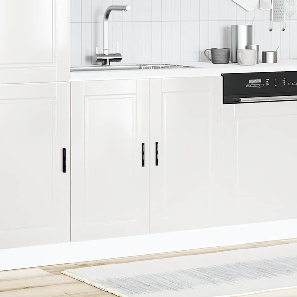 Sink base cabinet Porto high-gloss white 80x46x81.5 cm