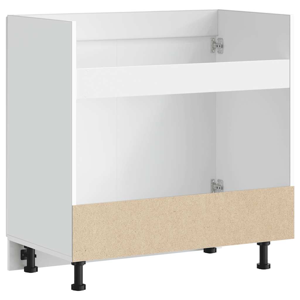Sink base cabinet Porto high-gloss white 80x46x81.5 cm