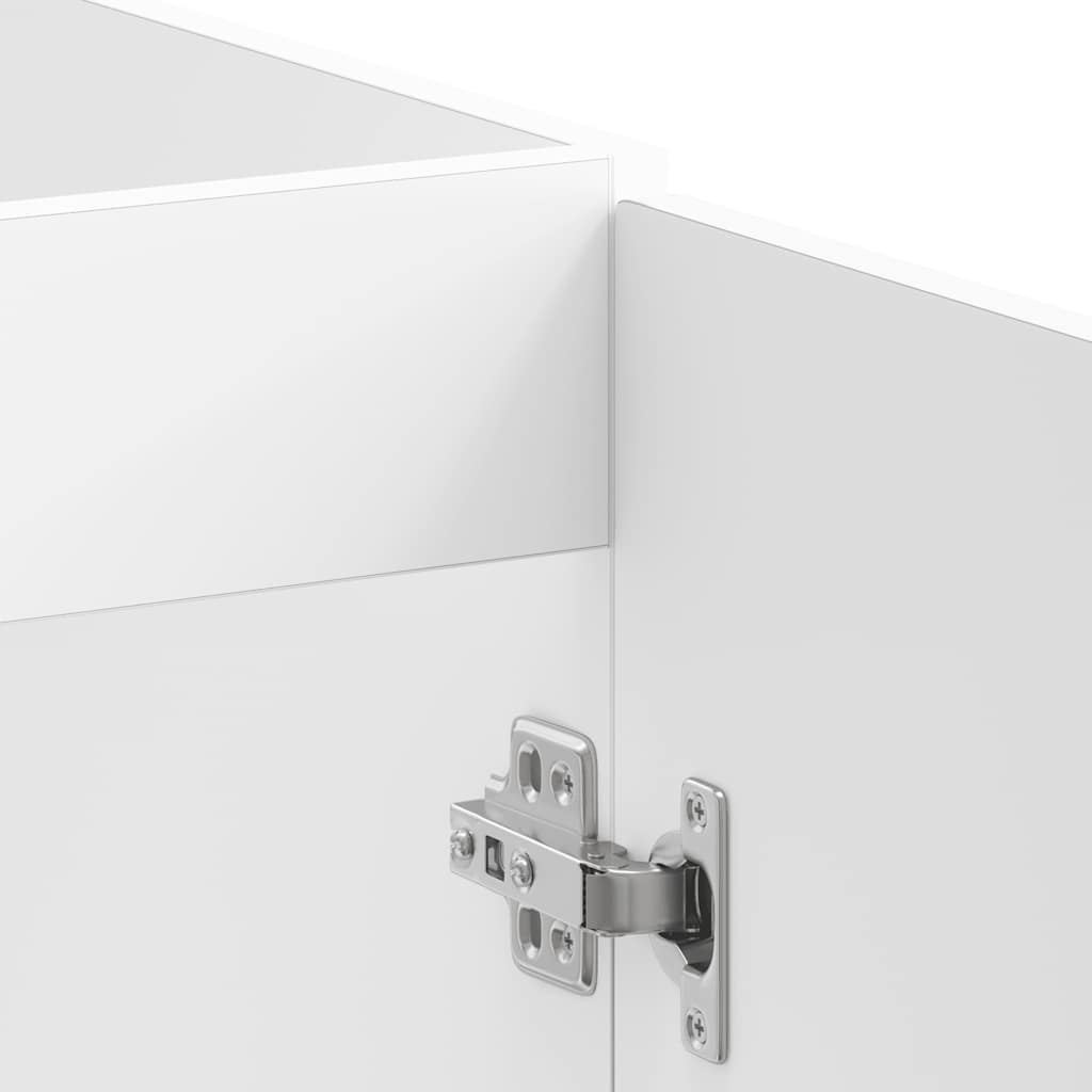 Sink base cabinet Porto high-gloss white 80x46x81.5 cm