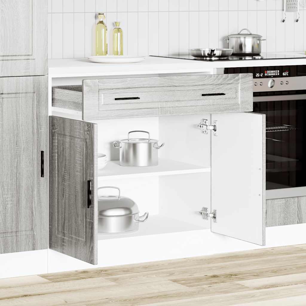 Kitchen base cabinet Porto Grey Sonoma wood material