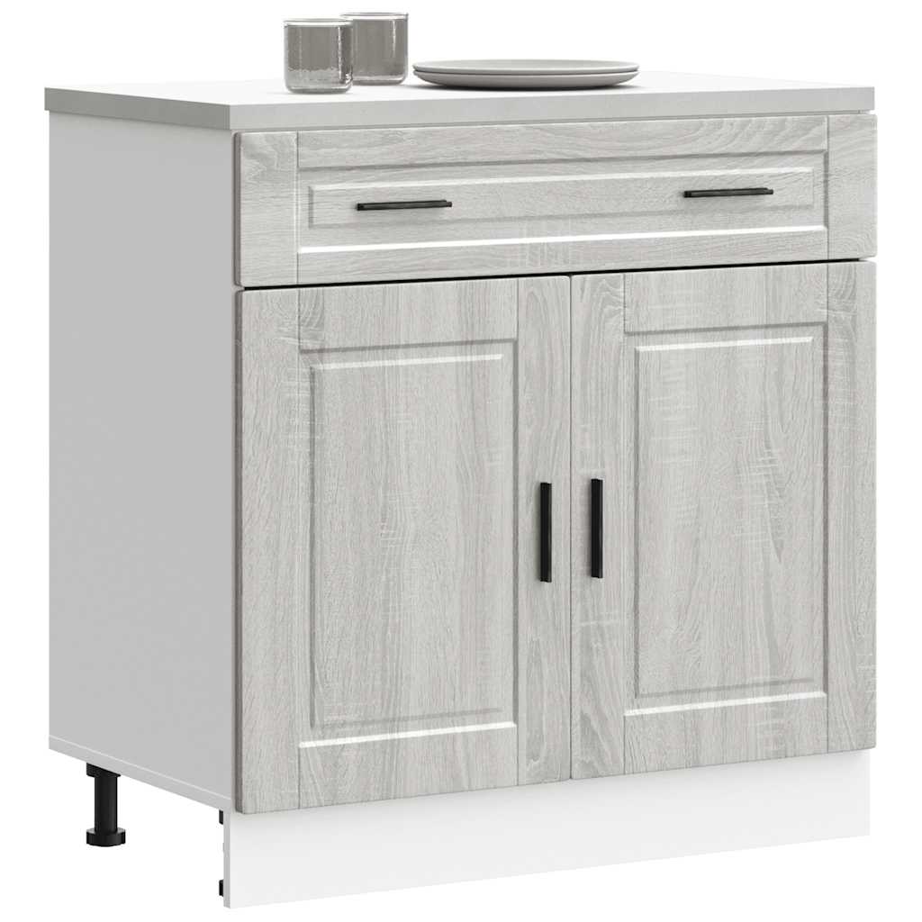 Kitchen base cabinet Porto Grey Sonoma wood material