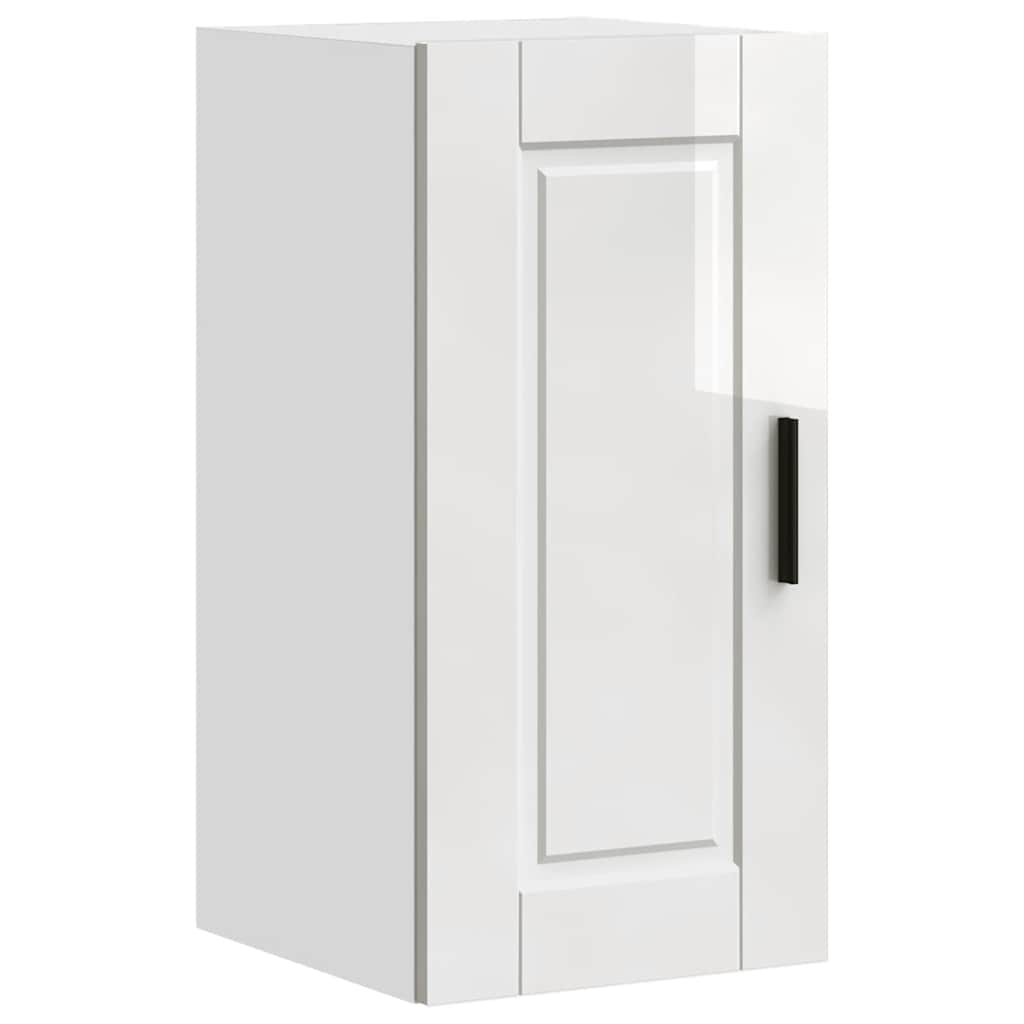 Küchen-Hängeschrank Porto Hochglanz-Weiß Holzwerkstoff