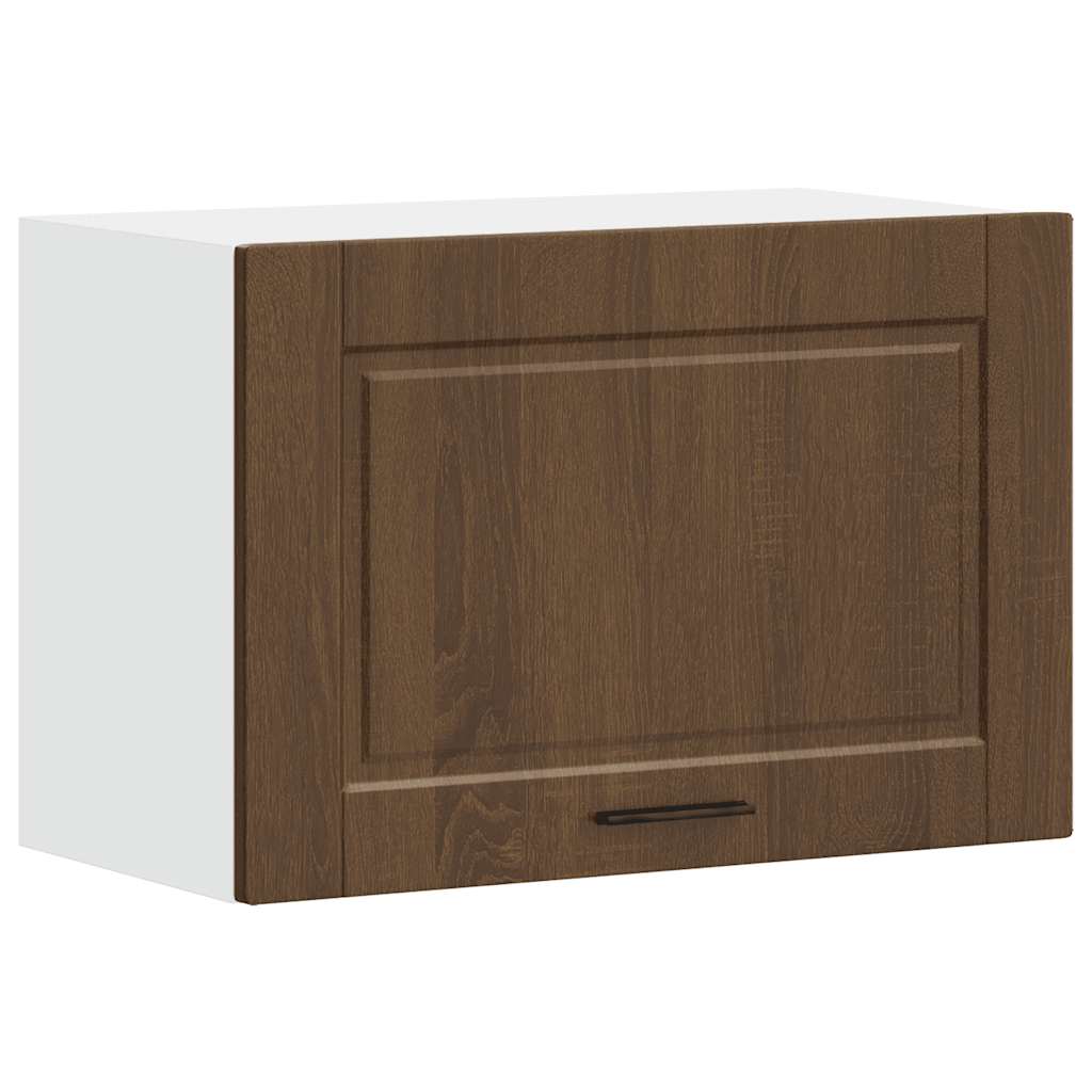 Kitchen wall cabinet Porto Brown oak look wood material