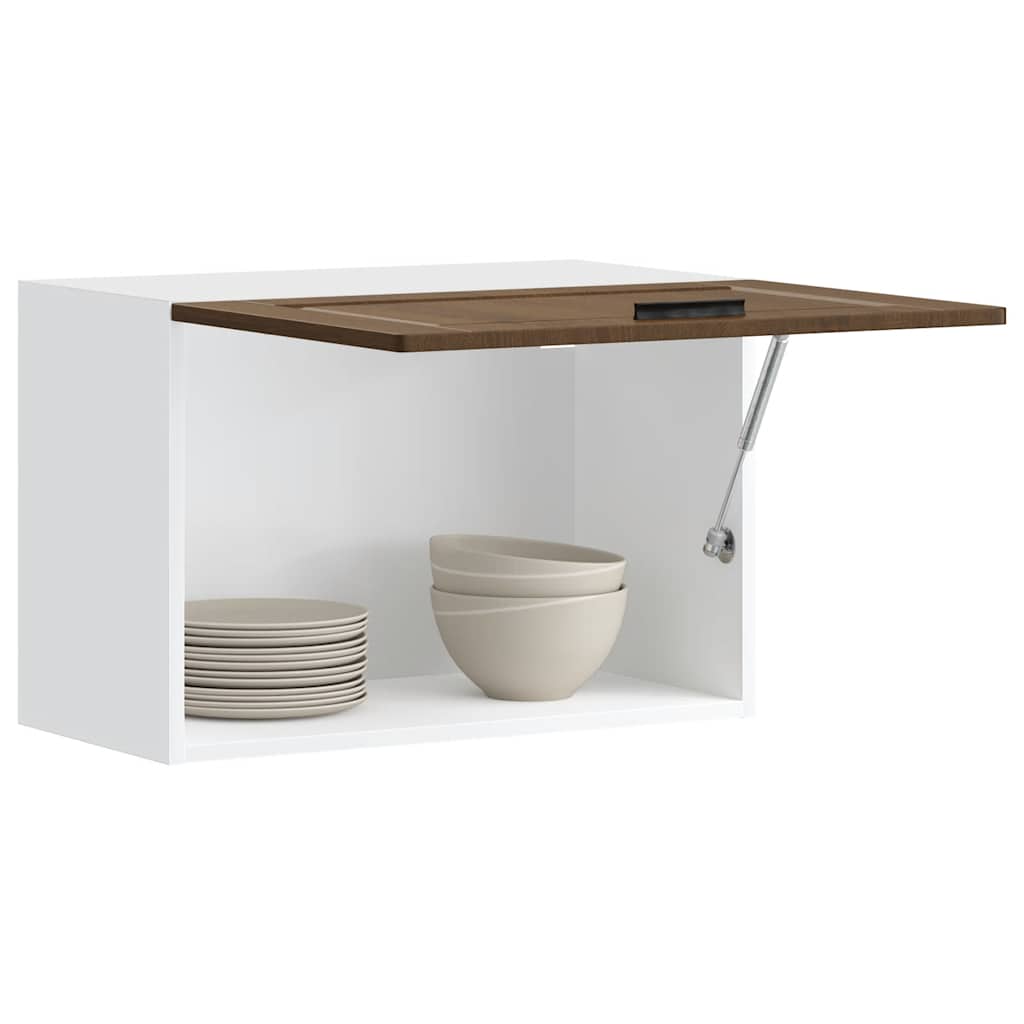 Kitchen wall cabinet Porto Brown oak look wood material