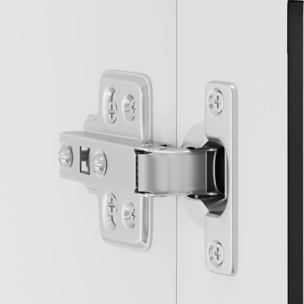 Kitchen wall cabinet with glass door Porto Black