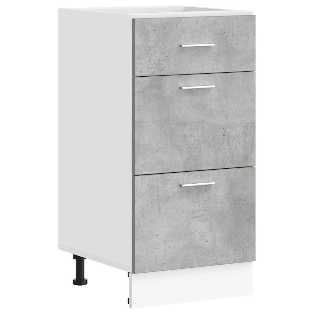 Unterschrank Lyon Betongrau 40x46x81,5 cm Holzwerkstoff