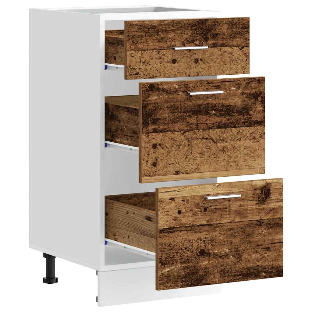 Unterschrank Lyon Altholz-Optik 40x46x81,5 cm Holzwerkstoff