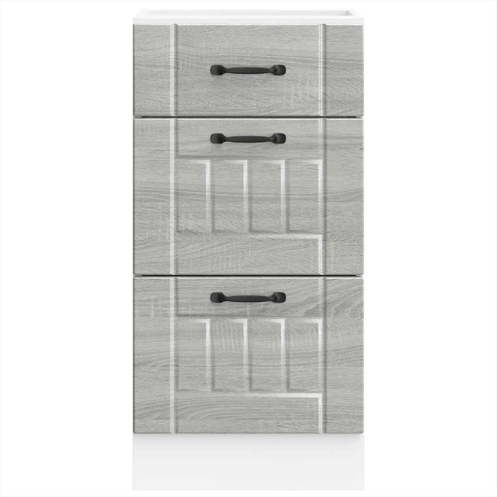 Küchen-Unterschrank Lucca Grau Sonoma Holzwerkstoff