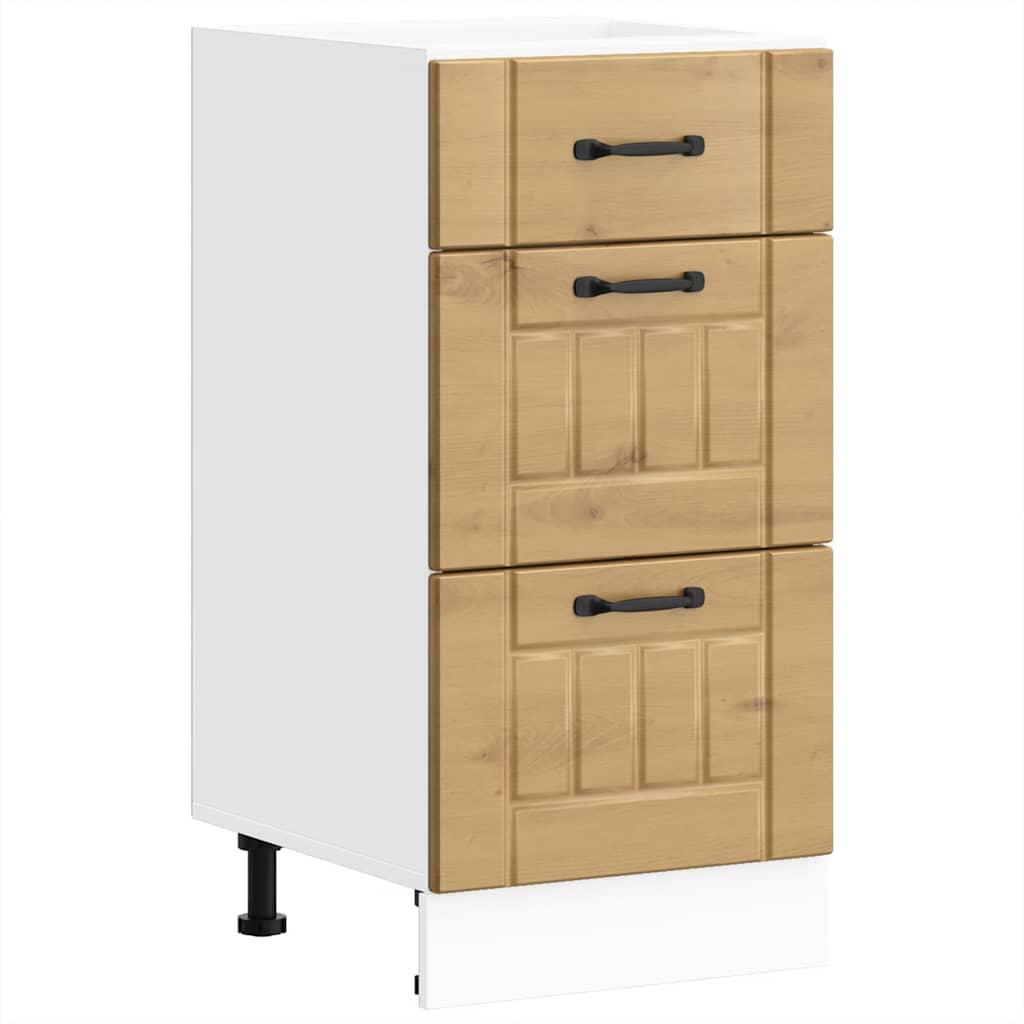 Kitchen base cabinet Lucca Artisan oak wood material