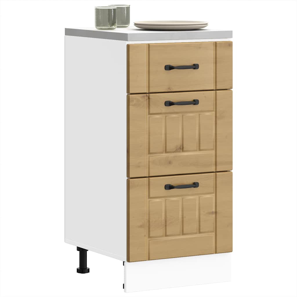 Kitchen base cabinet Lucca Artisan oak wood material