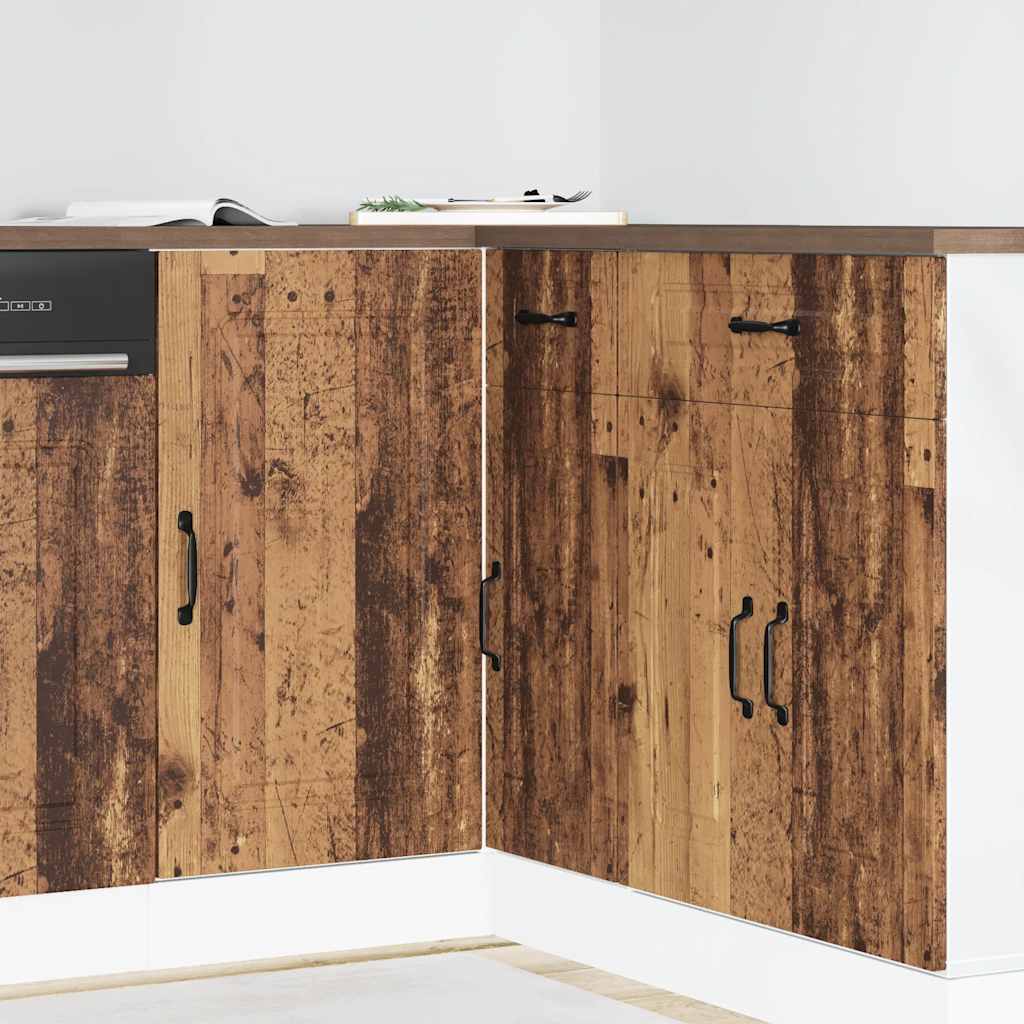 Kitchen base cabinet Kalmar old wood look wood material