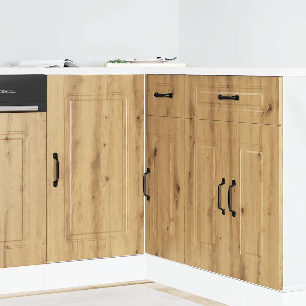 Kitchen base cabinet Kalmar Artisan oak wood material