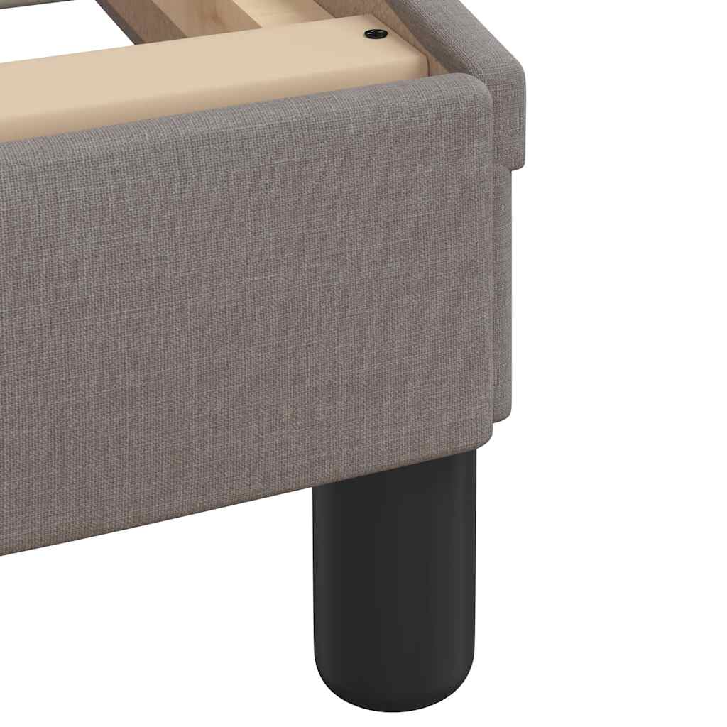 Bettgestell ohne Matratze Taupe 90x190 cm Stoff