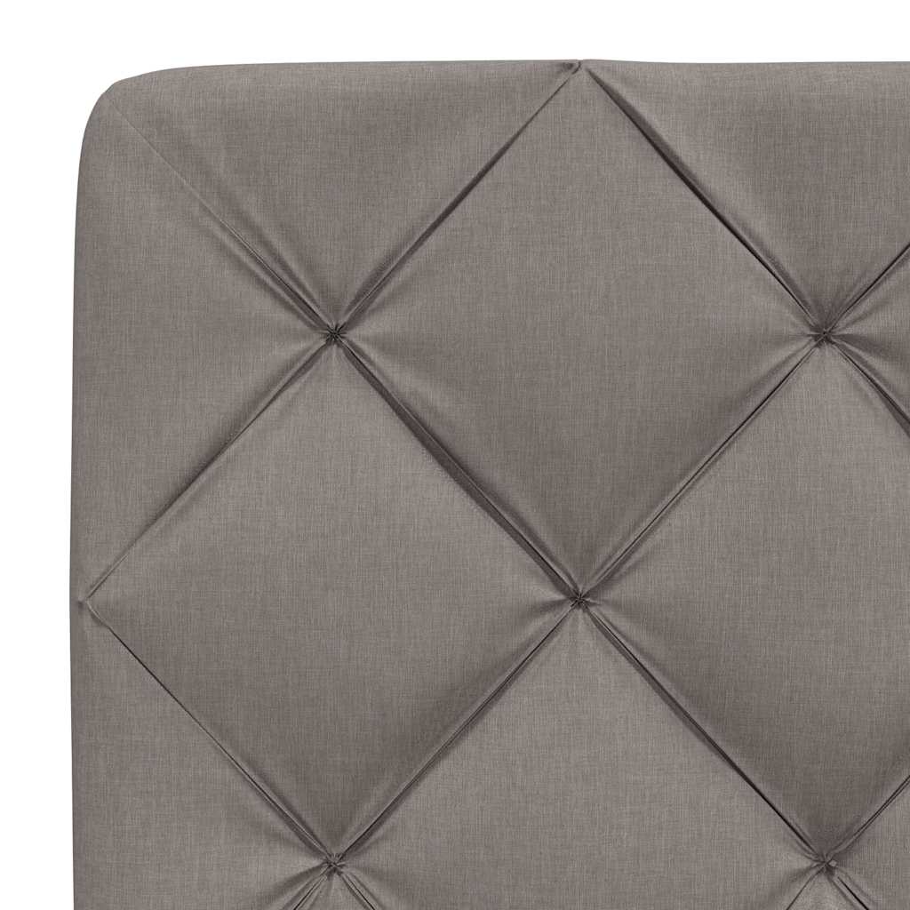 Bettgestell ohne Matratze Taupe 90x190 cm Stoff