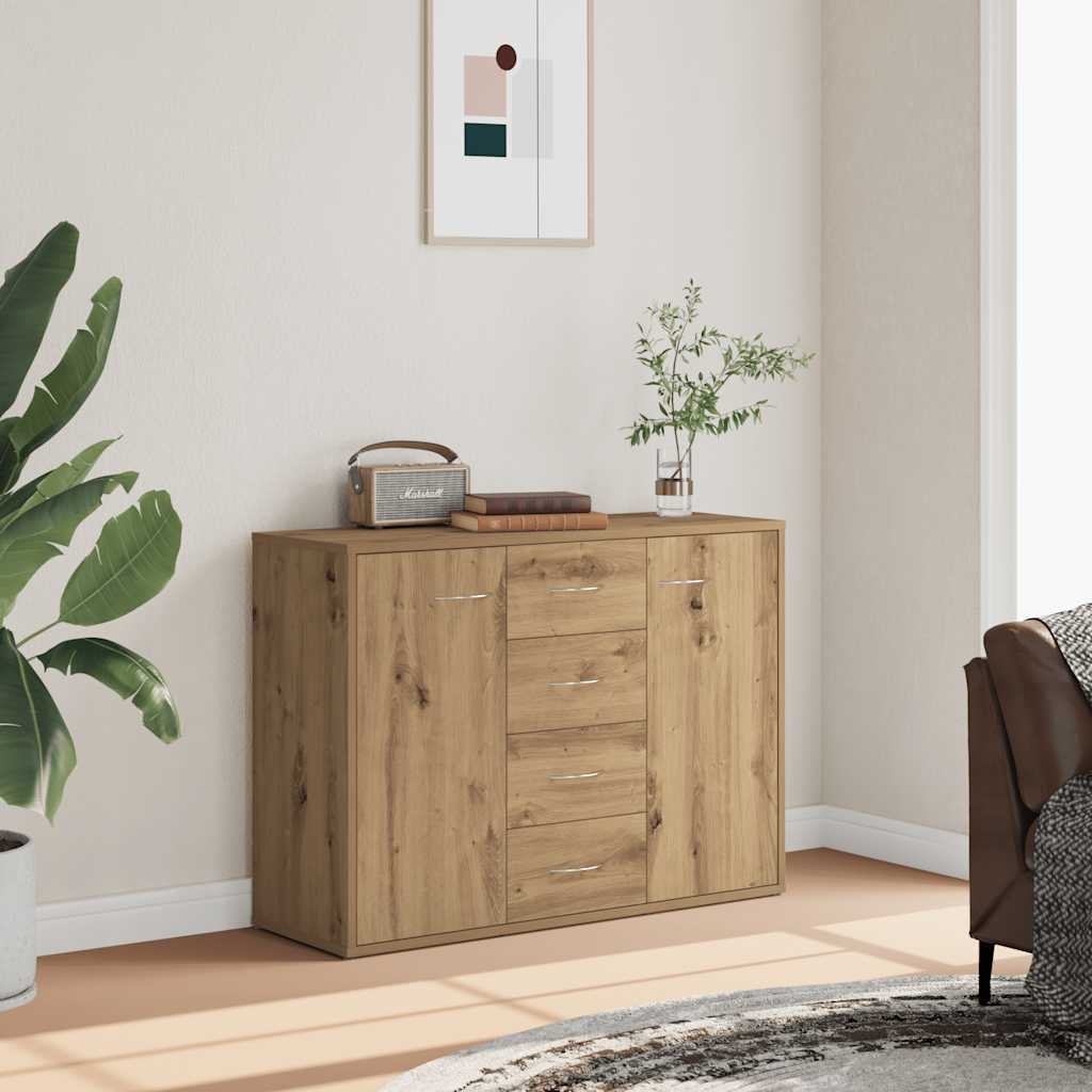 Sideboard Artisan-Eiche 88x30x64 cm Holzwerkstoff