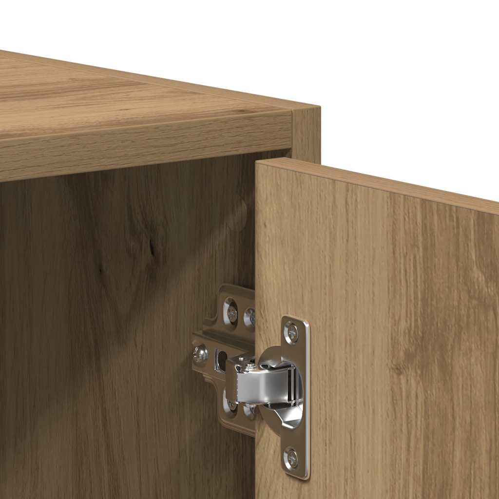 Artisan oak bathroom cabinet 30x30x183.5 cm made of wood material