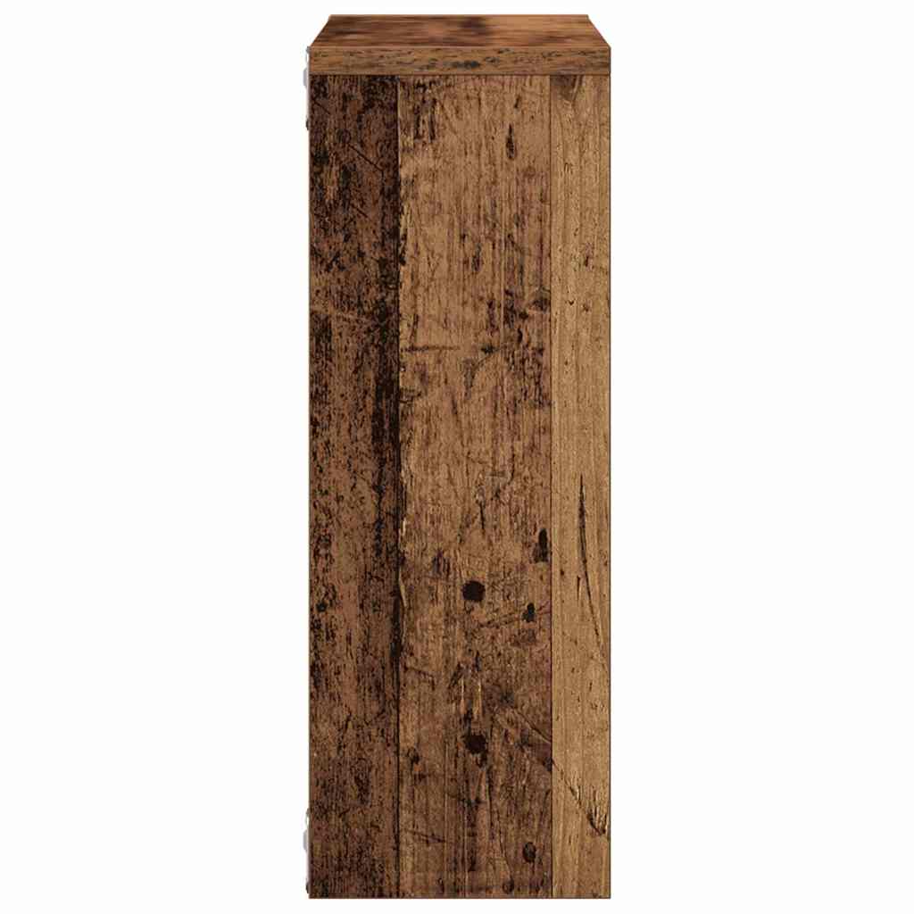 Wall shelf old wood look 45x16x45 cm wood material